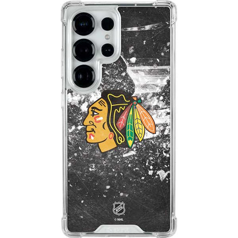 NHL Chicago Blackhawks Frozen Galaxy S25 Ultra Clear Case