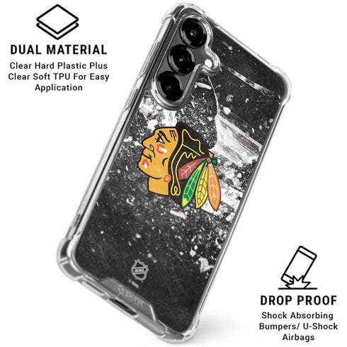 NHL Chicago Blackhawks Frozen Galaxy S26 Plus Clear Case