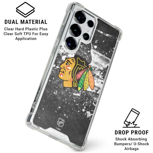 NHL Chicago Blackhawks Frozen Galaxy S26 Ultra Clear Case