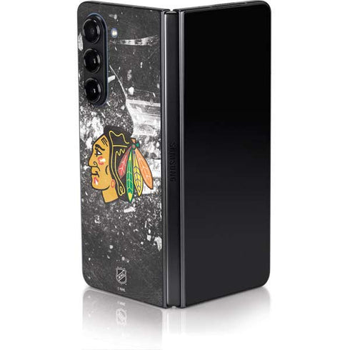 NHL Chicago Blackhawks Frozen Galaxy Z Fold5 5G Skin