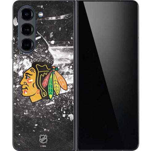 NHL Chicago Blackhawks Frozen Galaxy Z Fold5 5G Skin