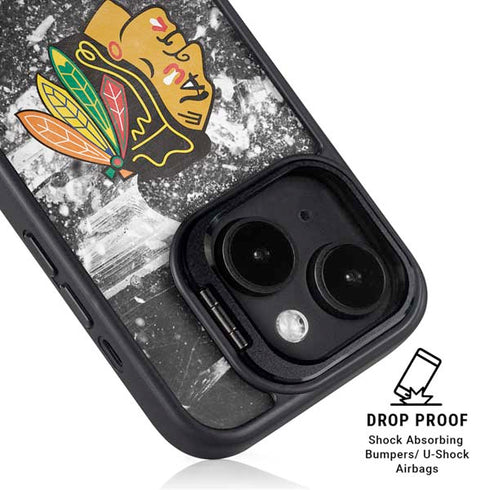NHL Chicago Blackhawks Frozen iPhone 13 Kickstand Case