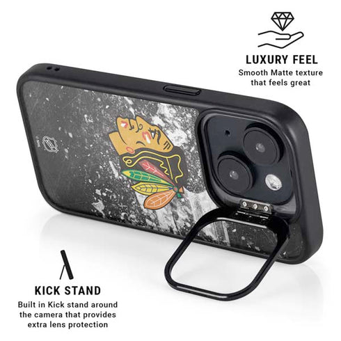NHL Chicago Blackhawks Frozen iPhone 14 Kickstand Case