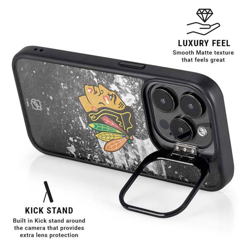 NHL Chicago Blackhawks Frozen iPhone 14 Pro Max Kickstand Case