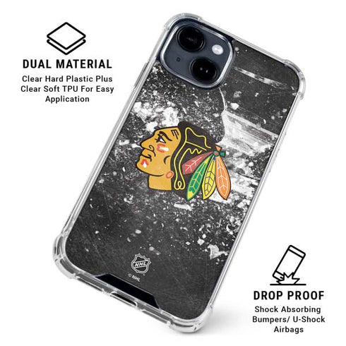 NHL Chicago Blackhawks Frozen iPhone 15 Clear Case
