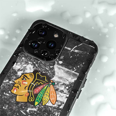 NHL Chicago Blackhawks Frozen iPhone 15 Pro Waterproof Case