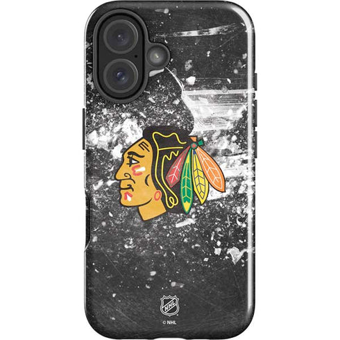 NHL Chicago Blackhawks Frozen iPhone 16 Plus Impact Case