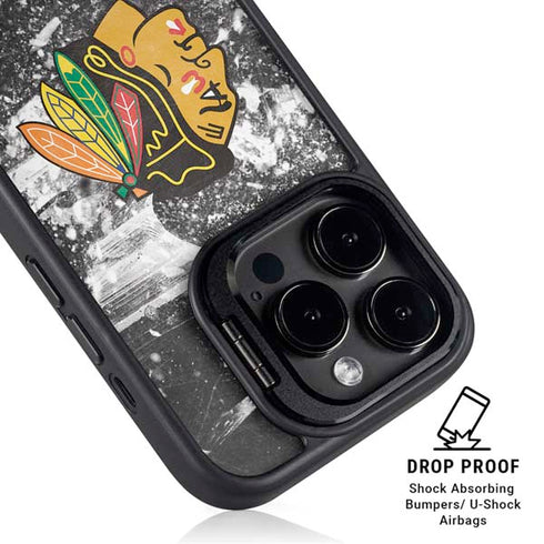NHL Chicago Blackhawks Frozen iPhone 16 Pro Max Kickstand Case