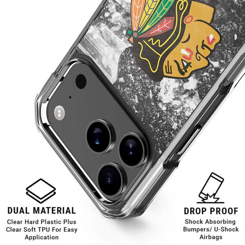 NHL Chicago Blackhawks Frozen iPhone 18 Pro Clear Case