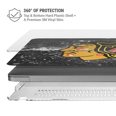 NHL Chicago Blackhawks Frozen MacBook Pro 14in (2021-24) Case plus Skin