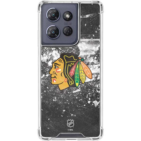 NHL Chicago Blackhawks Frozen Moto G Play 5G (2025) Clear Case