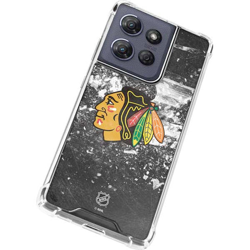 NHL Chicago Blackhawks Frozen Moto G Play 5G (2025) Clear Case