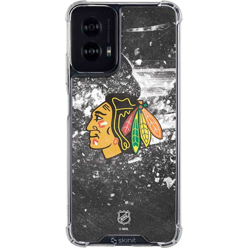 NHL Chicago Blackhawks Frozen Moto G Power 5G (2024) Clear Case