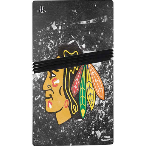 NHL Chicago Blackhawks Frozen PS5 Pro Console Skin