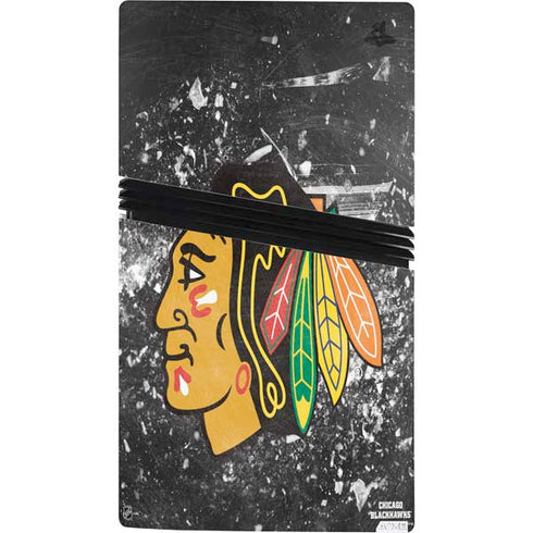 NHL Chicago Blackhawks Frozen PS5 Pro Console Skin