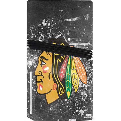 NHL Chicago Blackhawks Frozen PS5 Pro Disk Console Skin