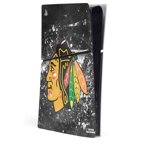 NHL Chicago Blackhawks Frozen PS5 Slim Digital Edition Console Skin