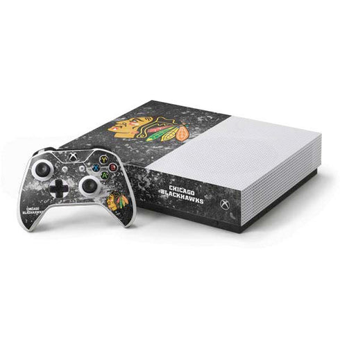 NHL Chicago Blackhawks Frozen Xbox One S All-Digital Edition Bundle Skin