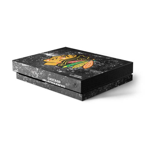 NHL Chicago Blackhawks Frozen Xbox One X Console Skin