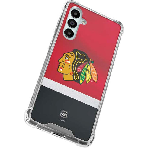 NHL Chicago Blackhawks Jersey Galaxy A16 5G Clear Case