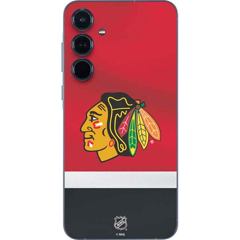 NHL Chicago Blackhawks Jersey Galaxy A55 5G Skin