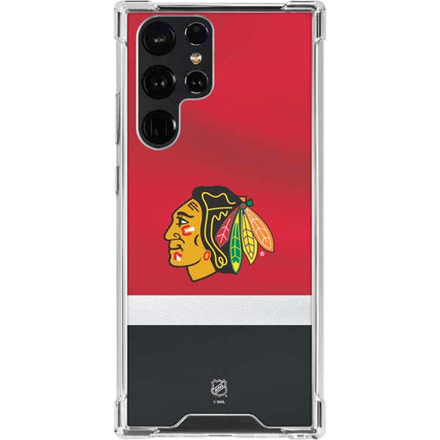 NHL Chicago Blackhawks Jersey Galaxy S23 Ultra Clear Case