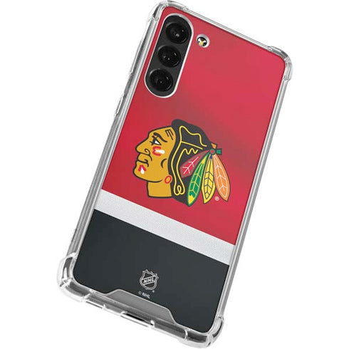 NHL Chicago Blackhawks Jersey Galaxy S24 FE Clear Case