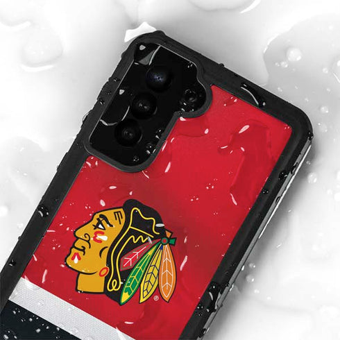 NHL Chicago Blackhawks Jersey Galaxy S24 Plus Waterproof Case