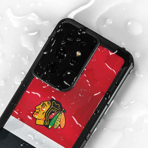 NHL Chicago Blackhawks Jersey Galaxy S24 Ultra Waterproof Case