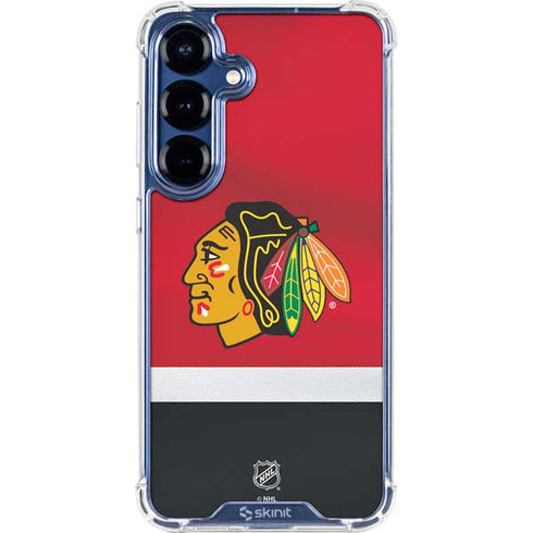 NHL Chicago Blackhawks Jersey Galaxy S25 Plus Clear Case