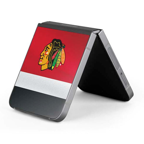 NHL Chicago Blackhawks Jersey Galaxy Z Flip6 Skin