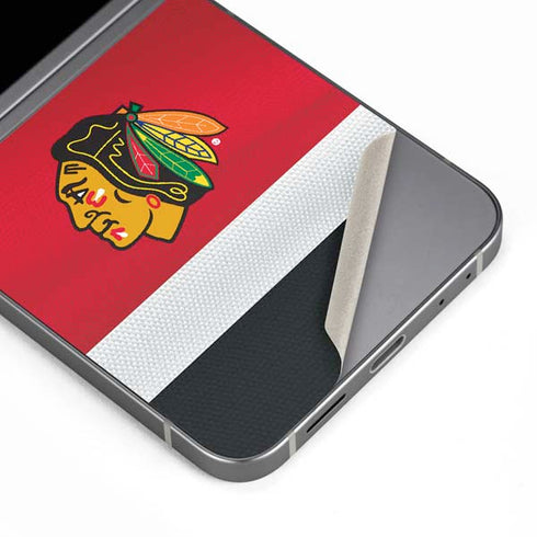 NHL Chicago Blackhawks Jersey Galaxy Z Flip6 Skin