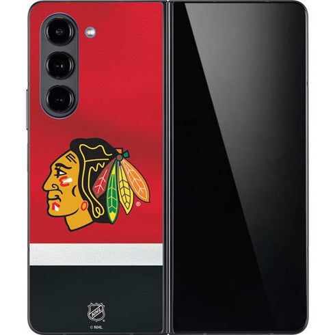 NHL Chicago Blackhawks Jersey Galaxy Z Fold5 5G Skin