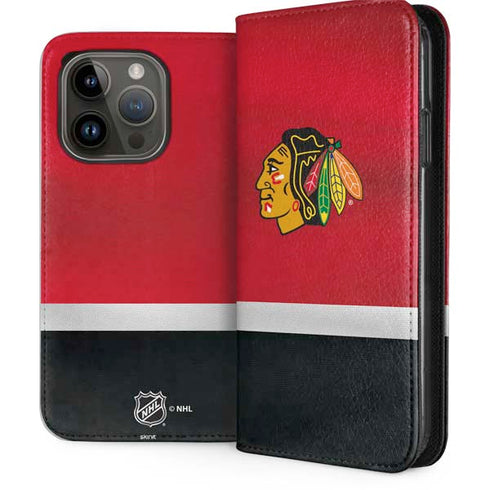 NHL Chicago Blackhawks Jersey iPhone 15 Pro Folio Case