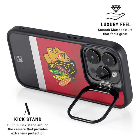 NHL Chicago Blackhawks Jersey iPhone 15 Pro Max Kickstand Case