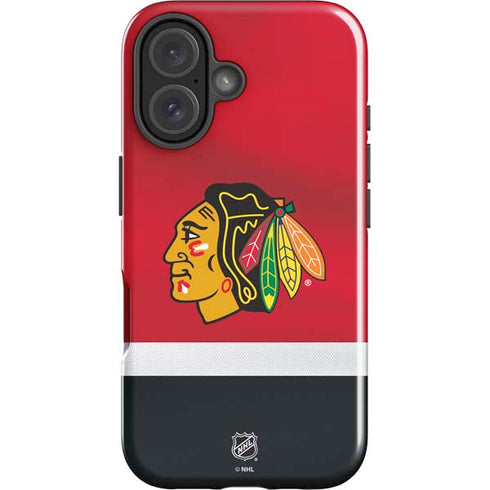 NHL Chicago Blackhawks Jersey iPhone 16 Impact Case