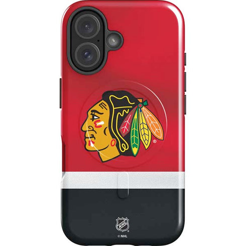 NHL Chicago Blackhawks Jersey iPhone 16 Magsafe Impact Case
