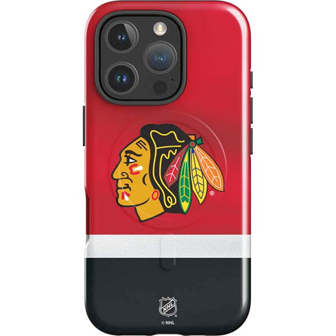 NHL Chicago Blackhawks Jersey iPhone 16 Pro Max Magsafe Impact Case