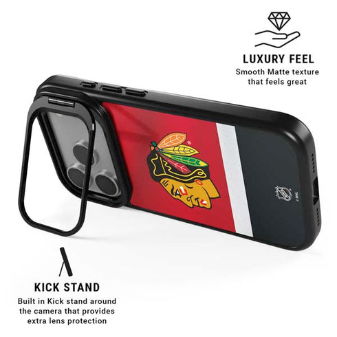 NHL Chicago Blackhawks Jersey iPhone 17 Pro Kickstand Case