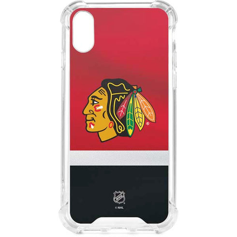 NHL Chicago Blackhawks Jersey iPhone XS Clear Case