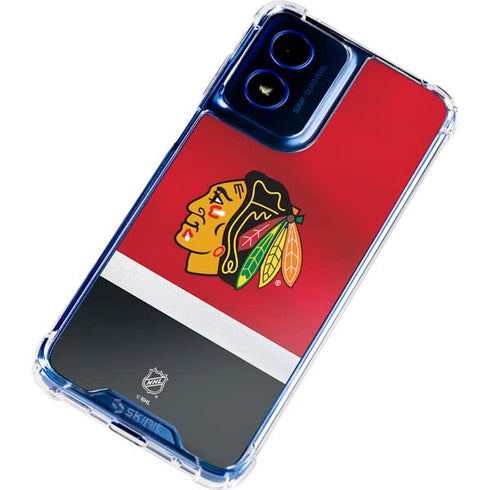 NHL Chicago Blackhawks Jersey Moto G 5G (2024) Clear Case