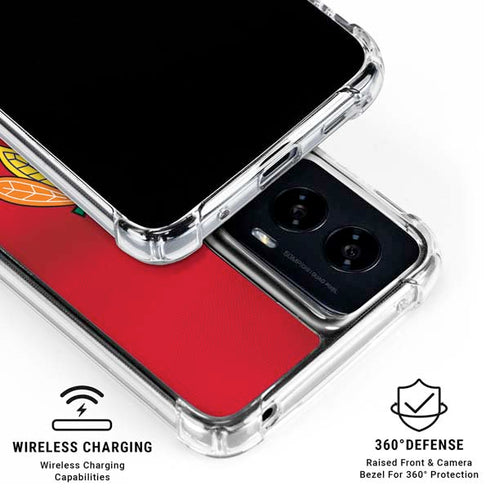 NHL Chicago Blackhawks Jersey Moto G Power 5G (2024) Clear Case