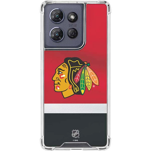NHL Chicago Blackhawks Jersey Moto G Power 5G (2025) Clear Case