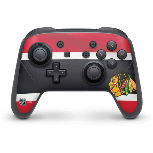 NHL Chicago Blackhawks Jersey Nintendo Switch Pro Controller Skin