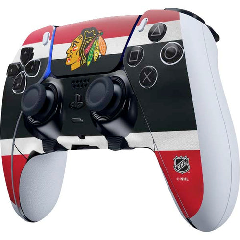 NHL Chicago Blackhawks Jersey PS5 DualSense Edge Pro Controller Skin