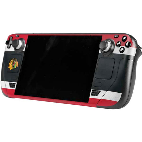 NHL Chicago Blackhawks Jersey Steam Deck Handheld Gaming Computer OLED Skin