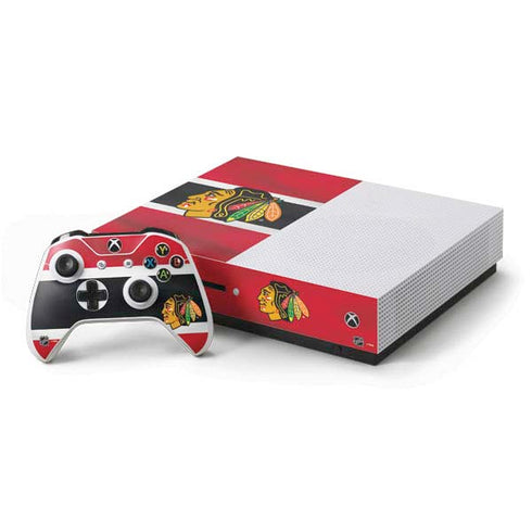 NHL Chicago Blackhawks Jersey Xbox One S Console and Controller Bundle Skin