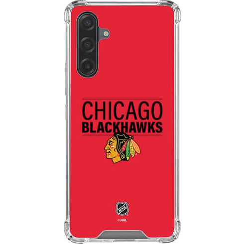 NHL Chicago Blackhawks Lineup Galaxy A17 Clear Case