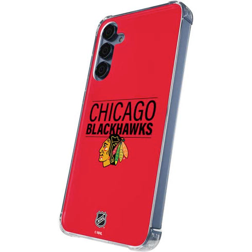 NHL Chicago Blackhawks Lineup Galaxy A35 5G Clear Case