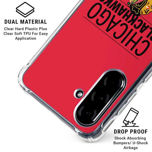 NHL Chicago Blackhawks Lineup Galaxy A36 5G Clear Case